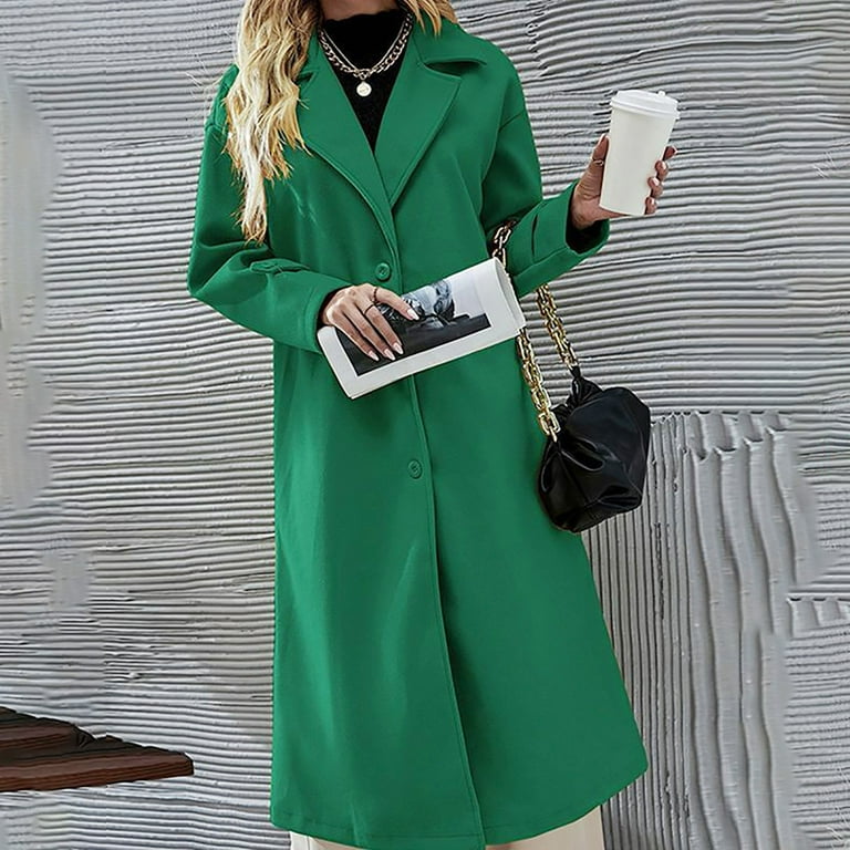 Ladies emerald green coat cheap