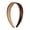 Dark Brown, variant on Motique Accessories 1.25 Inch Wide Satin Non Slip Hard Headband with No Teeth
