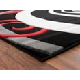 thumbnail image 5 of MDA Home Orelsi Black/Red Contemporary Polypropylene Area Rug - 8'1" x 10'5", 5 of 5