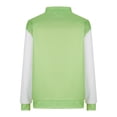 thumbnail image 4 of UAMVSH Jackets for Women Casual Button down Athletic Coats Fall Color Block Long Sleeve Baseball Active Jackets Outwear with Pockets(Medium,Green 1), 4 of 5
