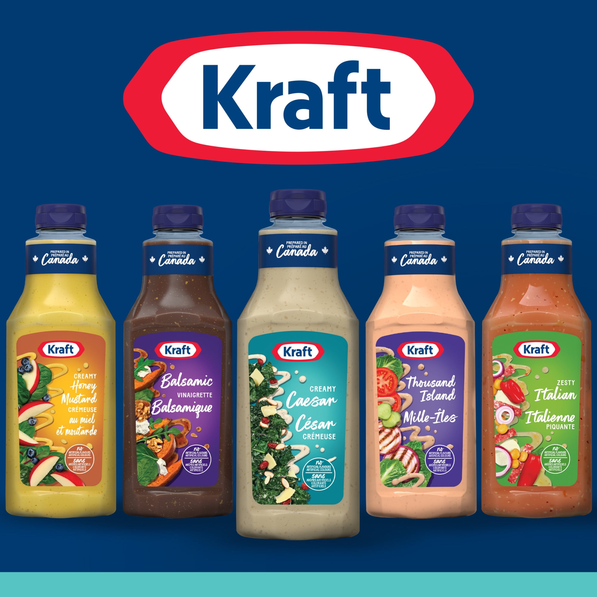 Kraft Creamy Caesar Salad Dressing, 425 mL Bottle