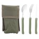thumbnail image 1 of Juego de vajilla plegable de acero inoxidable para exteriores, tenedor, cuchillo, cuchara, para acampar, Picnic, viajes, 1 of 10