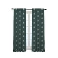 thumbnail image 3 of 3S Brother's Home Décor Curtains BOHO Design Set of 2 Panels Velvet Look Hanging Back Tap and Rod Pocket Décor Nursery Room Bedroom Kitchen Window - Made in Turkey31DP-Green (52"Wx108"L), 3 of 6