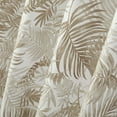 thumbnail image 3 of Mainstays Palm Printed Ribbed Textured Shower Curtain, Taupe, Polyester, 72 x 72, 3 of 5