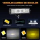 thumbnail image 3 of Faros Auxiliares Barras Lupa Bicolor Beam Para Moto Autos, 3 of 5