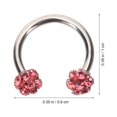 thumbnail image 4 of MasteelfCA 5Pcs Crystal Nose Rings Earring Eyebrow Lip Cartilage Piercing Ring Body Piercing Jewelry, 4 of 7