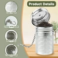 thumbnail image 3 of SUSWIM 2 Pack Tea Infuser for Loose Tea, Extra Fine Mesh Tea Strainers with Drip Trays, 304 Stainless Steel Tea Diffuser Filter, Tea Steeper Infusers for Teapot, Brew Tea（Small）, 3 of 5