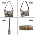 thumbnail image 4 of Kuiaobaty Rooster Flower Print Hobo Purse for Women Lightweight Vegan Leather Shoulder Handbag with Smooth Zipper Vintage Durable Underarm Sling Bag for Travel, 4 of 7