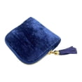 thumbnail image 1 of Estuche organizador de joyas de viaje pequeño, bolsa de almacenamiento portátil para guardar joyas y aretes. Azul zafiro, 1 of 7