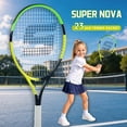 thumbnail image 4 of 19/21/23/25 Inch Carbon Fibre Tennis Racket, Professional Beginners High Quality, Lightweight & Durable, Already Threaded, Best Gifts for Son & Daughter, Fostering A Love of Sport, 4 of 12