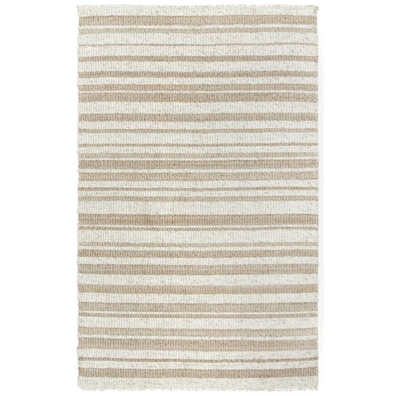 Alora Decor Sun 5'  x 7'6" Stripe Ivory/Beige Woven Area Rug