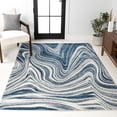 thumbnail image 4 of JONATHAN Y SUPERSOFT 5 x 8 Area Rug, Eleni Glam Abstract Marble - Turquoise/Cream, SEU301C-5, 4 of 8
