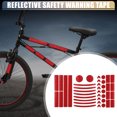 thumbnail image 2 of Cinta reflectante de seguridad para bicicleta y motocicleta de 42 piezas, tira reflectante exterior, PET multipropósito, roja, 2 of 6