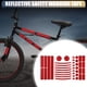 thumbnail image 2 of Cinta reflectante de seguridad para bicicleta y motocicleta de 42 piezas, tira reflectante exterior, PET multipropósito, roja, 2 of 6