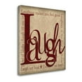 thumbnail image 2 of Tangletown Fine Art 'Laugh  and  Other  Sentiments' Textual  Art  on  Canvas, 2 of 2
