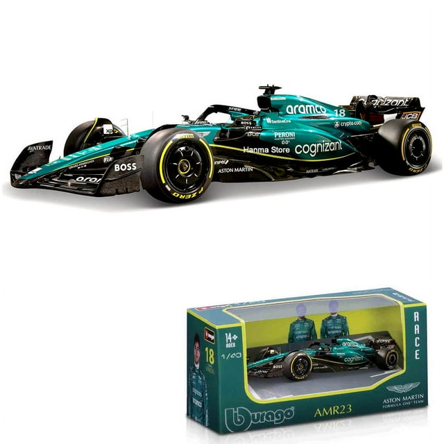 1:43 Aston Martin AMR23 Mercedes W14 Red Bull RB19 Miami GP Ferrari SF23 Alpine A523 F1 Model Formula Car Static Racing AMR23-18