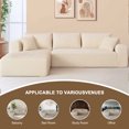 thumbnail image 3 of 【2Package Delivery】 106" Modular Couch -Boneless Couch for Small Spaces️ ️, Soft Corduroy Fabric with Deep Seat Design, Cloud Sectional Couches for Living Room Bedroom - Zero Assembly Cloud Sofa Bed, 3 of 9