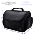 thumbnail image 2 of Large Digital Camera / Video Padded Carrying Bag / Case for Nikon, Sony, Pentax, Olympus Panasonic, Samsung, and Canon DSLR Cameras + eCostConnection Microfiber Cloth, 2 of 8