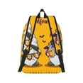 thumbnail image 2 of Naloa Cute Gnomes Halloween Canvas Backpack for Men Women Rucksack Casual Travel Daypack College Tote Satchel Bookbag for Teens-Small, 2 of 7