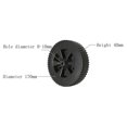 thumbnail image 3 of Roues de Gril de 7 Po Pièces de Rechange pour Grils au Gaz Charbroil et Autres Marques 2 Pcs, 3 of 9