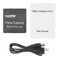 thumbnail image 4 of Tarjeta De Captura Hdmi Full Hd 1080p 60fps De Audio Y Vídeo, Negro, 4 of 5