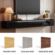 FloatiCasa 47-inch Fully Assembled Floating TV Stand Wall-Mounted High Gloss Entertainment Center for TVs up to 50