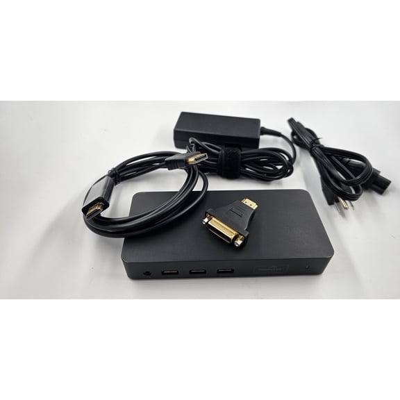 Aibileec D3100 Triple 4k Display Docking station 65W AC Adapter, DisplayPort HDMI Cable, Universal Compatible
