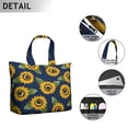 thumbnail image 3 of Sac de Tournesol Rustique Boho Floral Weekender, Léger, Inspiré de l'Automne, 3 of 5