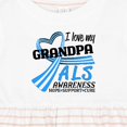 thumbnail image 4 of Inktastic I Love My Grandpa ALS Awareness Support, Care, Cure Girls Baby Dress, 4 of 5