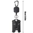thumbnail image 2 of Heavy Duty Retractable Badge Holder with Carabiner Clip and Durable ID Card Holder for Work, Office, and Events, 2 of 5