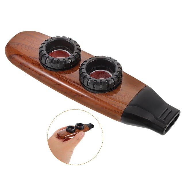 RUNROTOO Kazoos Musicaux en Résine ABS Café 1 Ensemble Styles de Musique Polyvalents pour Aventures en Plein Air