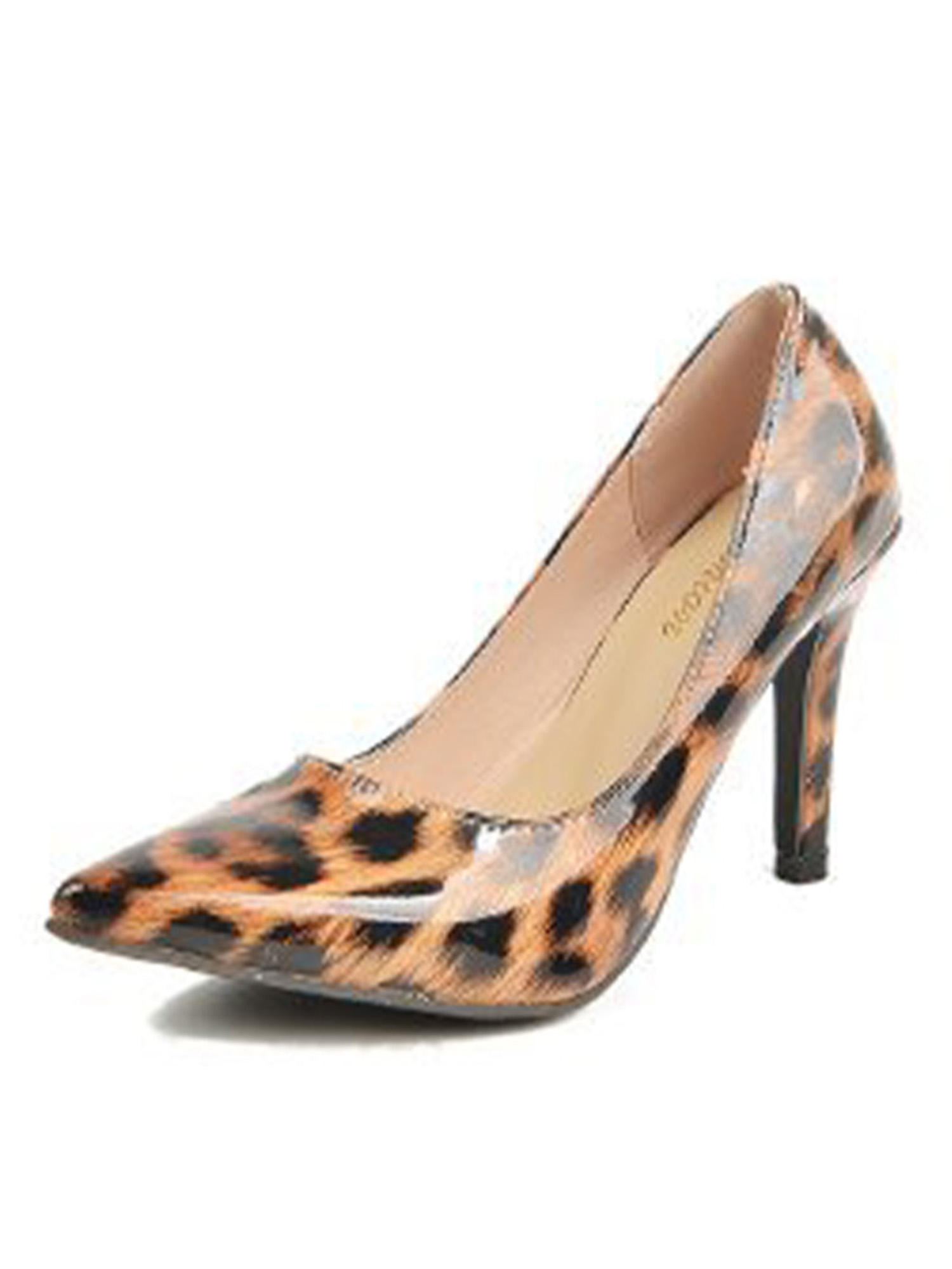leopard high heel sandals