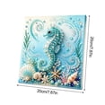 thumbnail image 3 of Pearl Art DIY Kit, Ocean Animal Diamond Painting Craft Set for Adults Beginners, Handmade Gem Dot Beaded Picture, Marine Life Wall Decor Activity Supplies,C, 3 of 8