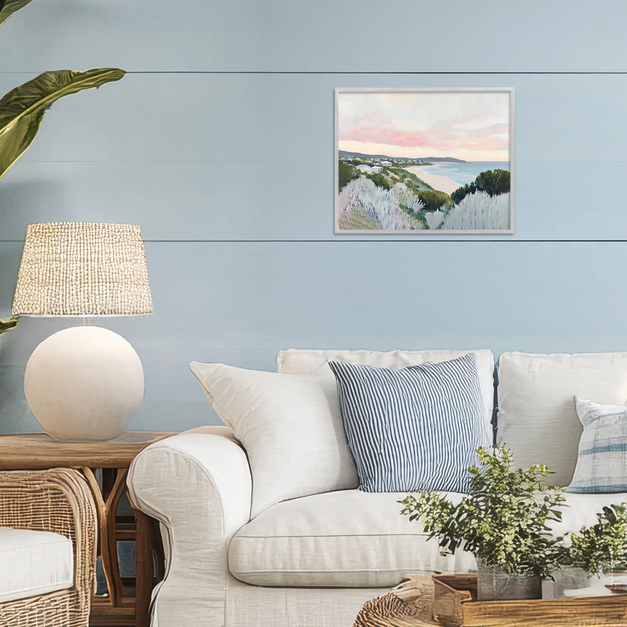 Stupell Industries Cape Cod Evening Light Gray Framed Giclee Art, design by The Prints Vibe
