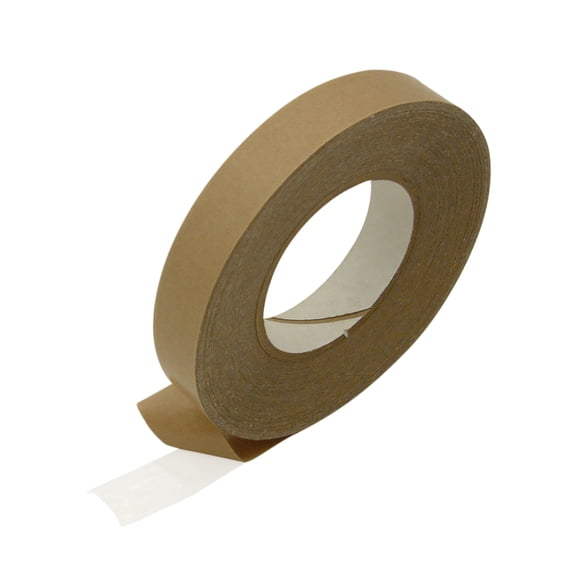 JVCC TR-5A Adhesive Transfer Tape: 1 in x 60 yds. (Clear Adhesive on Brown Liner)