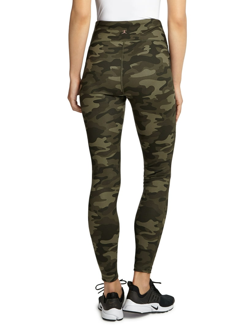 Danskin Women's Printed Leggings - High Rise, Moisture Wicking With Hidden Key Pocket