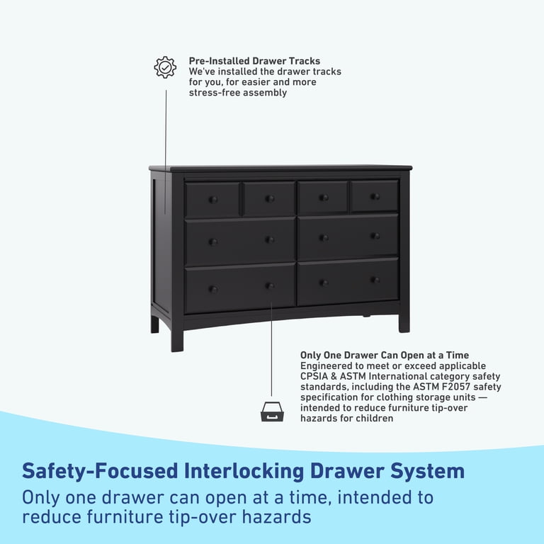 princess polly baby blue dress Graco Benton 6 Drawer Nursery Double Dresser, Black