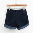 thumbnail image 6 of Charmgo Jean Shorts Womens, Women Classic Low Rise Denim Shorts Olid Washed Jean Shorts, Low Rise Jean Shorts for Women Navy M, 6 of 9