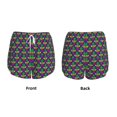 thumbnail image 3 of Daiia Mardi Gras Carnival3 Pattern Women's 2 in 1 Running Shorts - Lightweight Athletic Workout Gym Yoga Shorts Liner with Phone Pockets-Large, 3 of 7