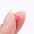 thumbnail image 3 of Golden Pink Blossom Rose Nose Stud Ring, 3 of 5