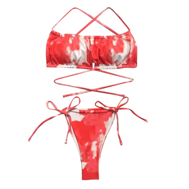 Traje de baño dividido con estilo para mujer Bikini cómodo con estampado de cintura OAVQHLG3B Store lin121212