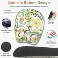 thumbnail image 4 of 4 in 1 Large Mouse Pad, Keyboard Wrist Rest Set, Ergonomic Mouse Pad with Wrist Support, Desk Mat with Stitched Edges Extended Desk Pad Waterproof Desk Mat for Home Office Game I Green Flower Plants, 4 of 15