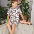 thumbnail image 6 of JUNZAN Cherry Blossoms for Boys Girls Pajama Sets Toddler Sleepwear Summer Jammies 2pcs PJs, 6 of 7