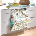 thumbnail image 2 of Yayeee Magnetic Dishwasher Cover for The Front Decoration Home Kitchen Machine Sticker Protector, Watercolor Wildflowers Pattern, 2 of 6