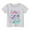C221 White, variant on Gbsyewxs Shirts For Girls Crew Neck Short Sleeve Dinosaur Print Casual Summer Toddler Girls Tees Black Size 2-3 Years