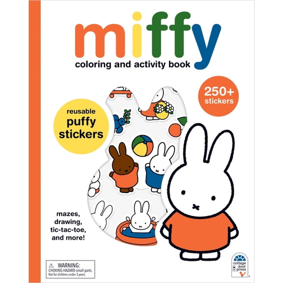 Miffy Coloring and Activity Book with Puffy Stickers, (Paperback)