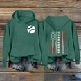 thumbnail image 2 of Weikingp Hoodies for Women Travel Hoodie Women Cotton Hoodies for Women Sweatshirts for Women Trendy Plain Hoodies for Women Green XL, 2 of 4