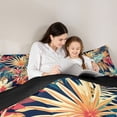 thumbnail image 5 of Homewish Colorful Monstera Leaf Bedding Comforter Set,Tropical Botanical Plam Twin Comforter Sets,Rustic Leaves Bedding Set For Teens,Breathable Home Decor Reversible,2-Piece, 5 of 8