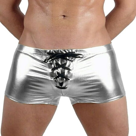 FhsagQ Shorts de Planche pour Hommes Rouges sous-Vêtements Laqués pour Hommes sous-Vêtements Purs à la Mode Shorts de Planche pour Hommes 7 Pouces Sans Doublure 4 Juillet Shorts de Planche pour Hommes Entrejambe 7 Pouces Argent G