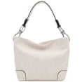 thumbnail image 2 of Bolso de hombro Hobo ALYSSA Ivory con herrajes Big Snap Hook, 2 of 7